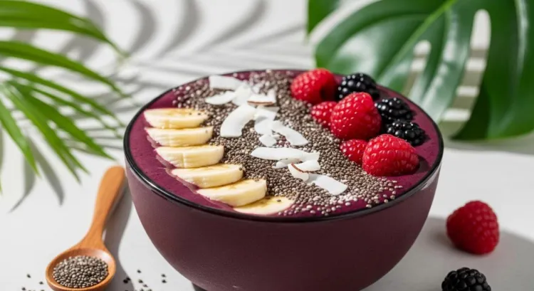acai cilegi diyeti smoothie kase sanatli