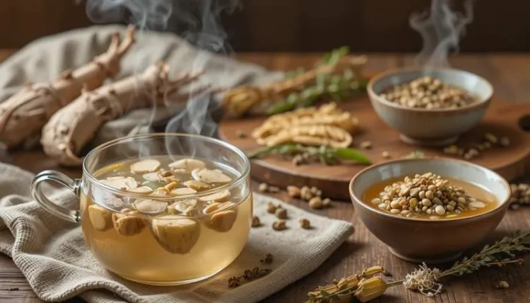 astragalus sicak karisim modern tarif sahnesi