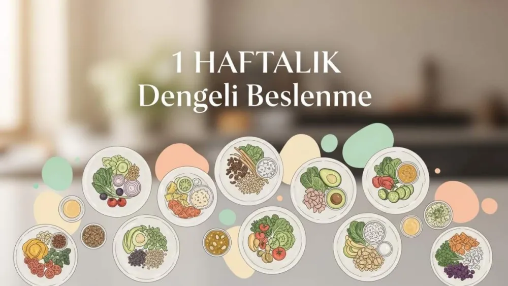1 Haftalık Dengeli Beslenme: 7 Günde Pratik Öğünler! 🥗