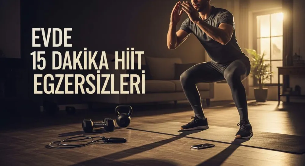 15 Dakikada Tüm Vücut HIIT: Metabolizmanı Hızlandıracak Ev Egzersizler