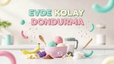 Evde Kolay Şekersiz ve Sağlıklı Dondurma Tarifi