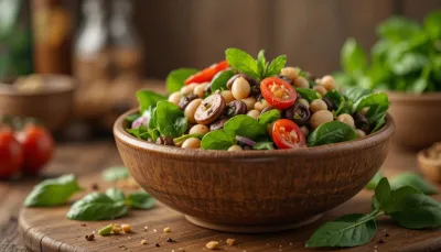 Fasulye Mantar ve Ispanak Salatası Nasıl Yapılır?