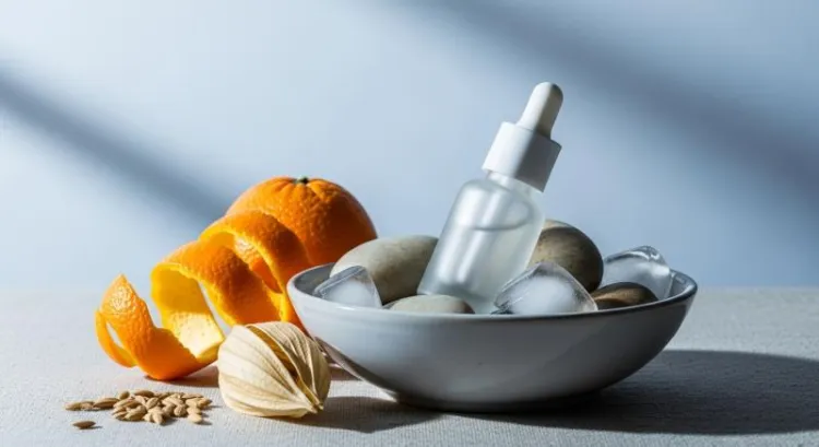 ferulik asit buzlu tasli serum koruma