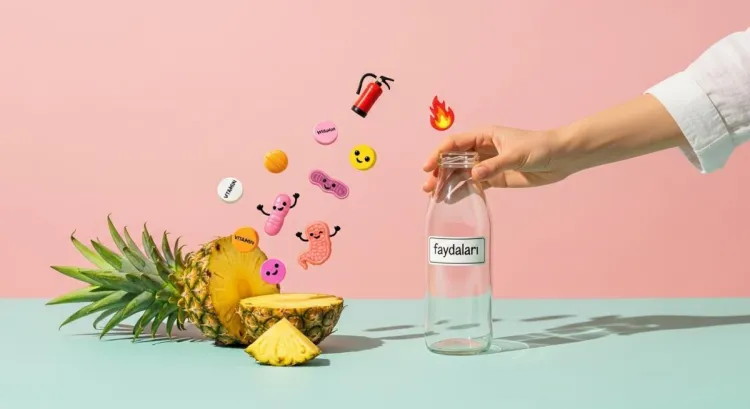 kadin ananas keserken saglik faydalari simgesel