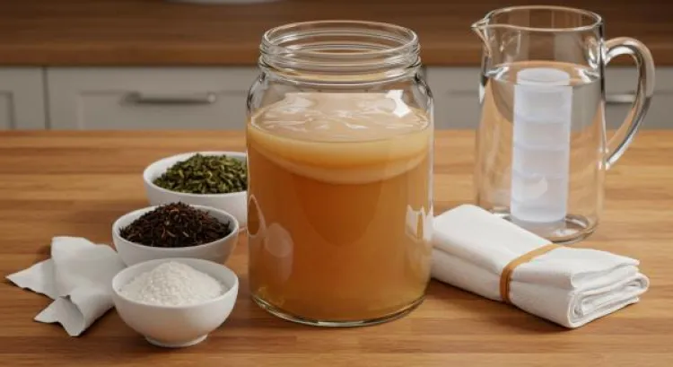 Kombucha Yapımı İçin Gerekli Malzemeler