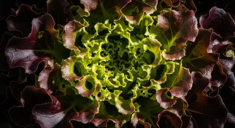 lollo rosso kivircik salata yapraklari