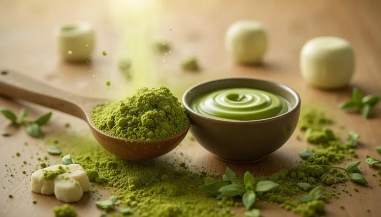 matcha tozu aromatik kullanim sahnesi