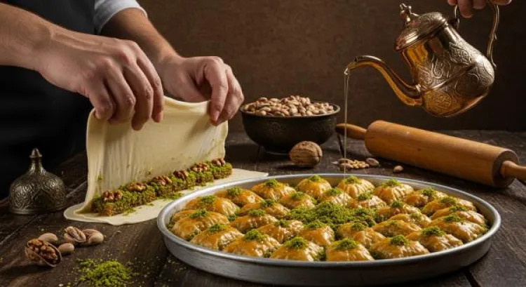 osmanlida baklava gul suyu