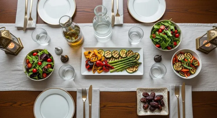 ramazan hafif dengeli iftar sofrasi