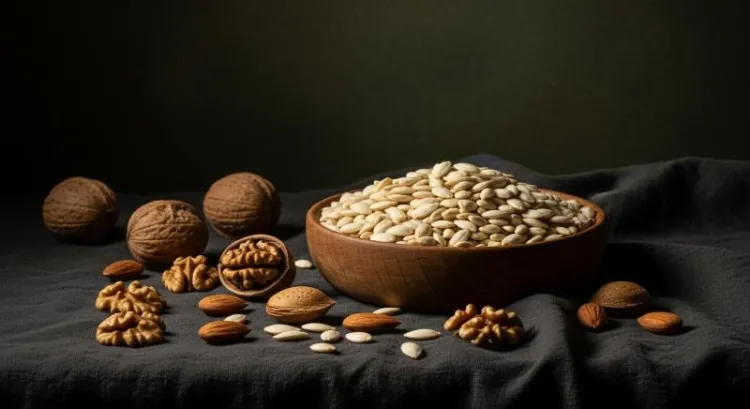 stilllife kabak cekirdegi dogal yagli tohumlar