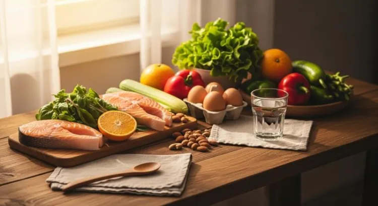 vitamin eksikligi metabolizma dogal besinler yumusak isik gorseli