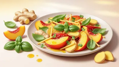 Zencefilli Şeftalili Fesleğenli Salata Tarifi Nasıl Yapılır?